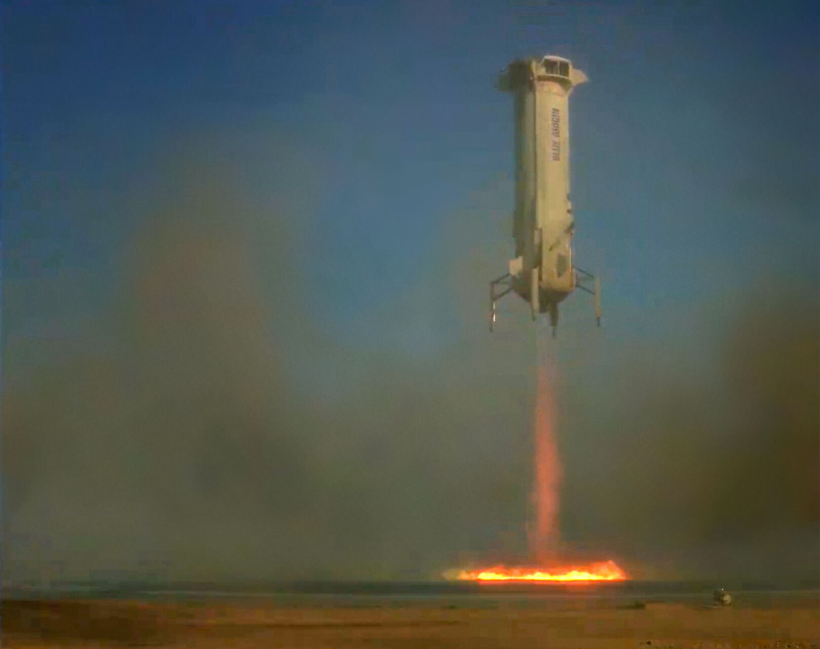 Successful landing east of El Paso